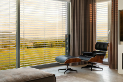 Luxury designed living room, panorama